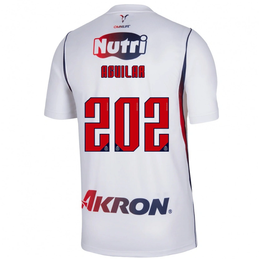 Danxen Kvinder Erick Aguilar #202 Hvid Marineblå Rød Udebane Spillertrøjer 2026/27 Trøje T-Shirt