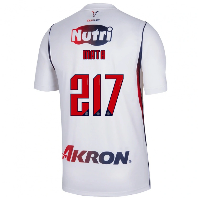 Danxen Kvinder Hugo Mata #217 Hvid Marineblå Rød Udebane Spillertrøjer 2026/27 Trøje T-Shirt