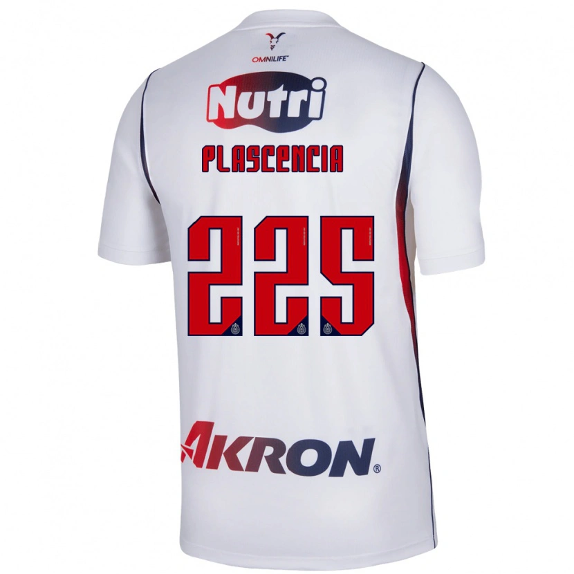 Danxen Kvinder Osvaldo Plascencia #225 Hvid Marineblå Rød Udebane Spillertrøjer 2026/27 Trøje T-Shirt