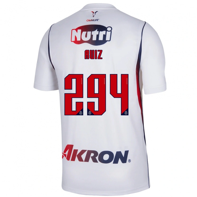 Danxen Kvinder Dilan Ruiz #294 Hvid Marineblå Rød Udebane Spillertrøjer 2026/27 Trøje T-Shirt