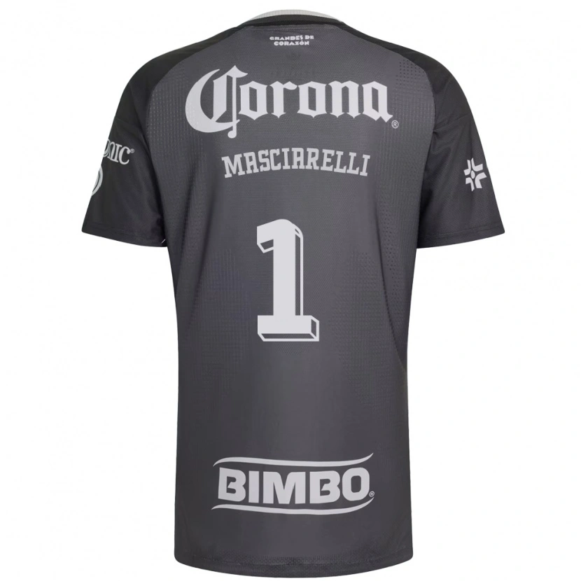 Danxen Kvinder Renata Masciarelli #1 Grå Hvid Sort Udebane Spillertrøjer 2026/27 Trøje T-Shirt