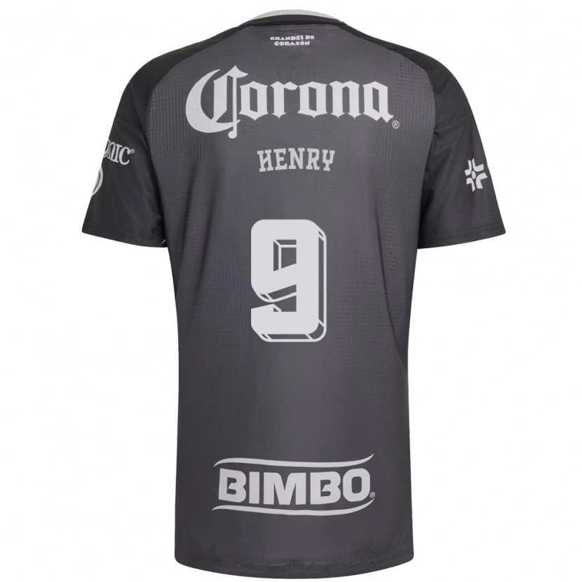 Danxen Kvinder Henry Martin #9 Grå Hvid Sort Udebane Spillertrøjer 2026/27 Trøje T-Shirt