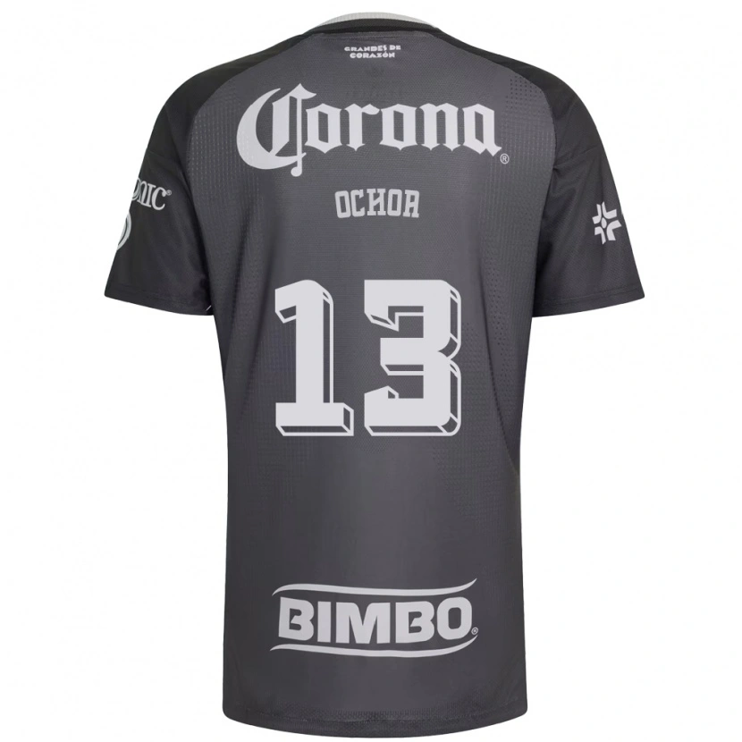 Danxen Kvinder Guillermo Ochoa #13 Grå Hvid Sort Udebane Spillertrøjer 2026/27 Trøje T-Shirt