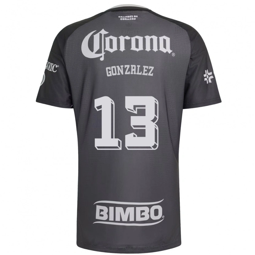 Danxen Kvinder Eva Gonzalez #13 Grå Hvid Sort Udebane Spillertrøjer 2026/27 Trøje T-Shirt