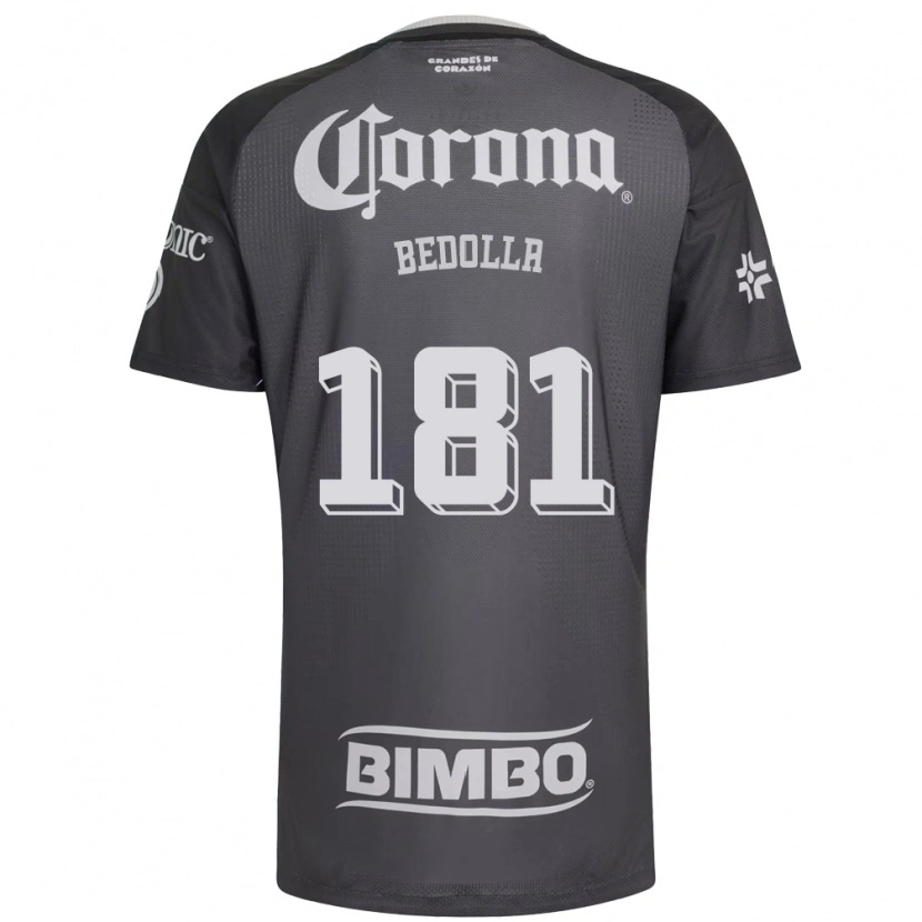 Danxen Kvinder Paolo Bedolla #181 Grå Hvid Sort Udebane Spillertrøjer 2026/27 Trøje T-Shirt