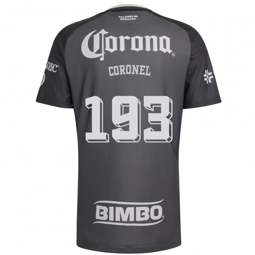Danxen Kvinder Ángel Coronel #193 Grå Hvid Sort Udebane Spillertrøjer 2026/27 Trøje T-Shirt