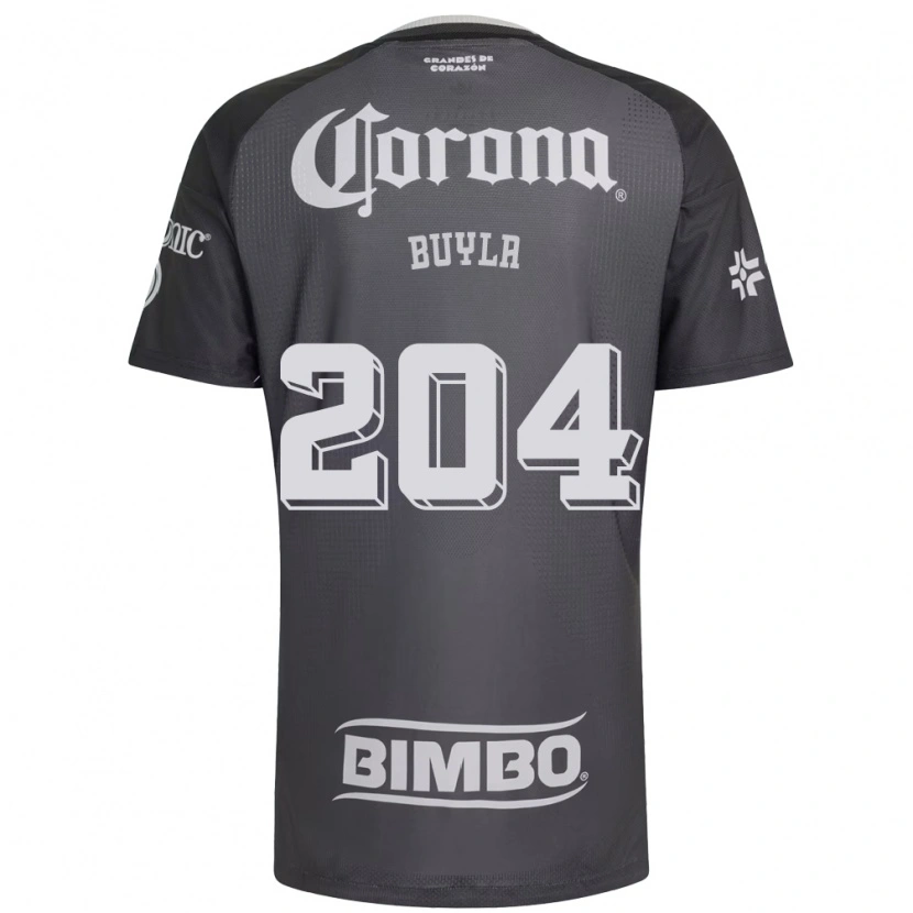 Danxen Kvinder Hugo Buyla #204 Grå Hvid Sort Udebane Spillertrøjer 2026/27 Trøje T-Shirt