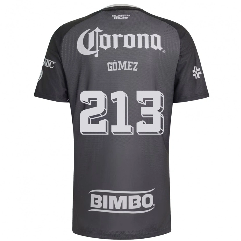 Danxen Kvinder Adrián Gómez #213 Grå Hvid Sort Udebane Spillertrøjer 2026/27 Trøje T-Shirt