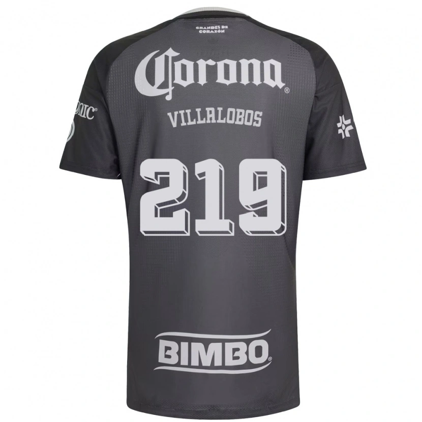 Danxen Kvinder Patricio Villalobos #219 Grå Hvid Sort Udebane Spillertrøjer 2026/27 Trøje T-Shirt