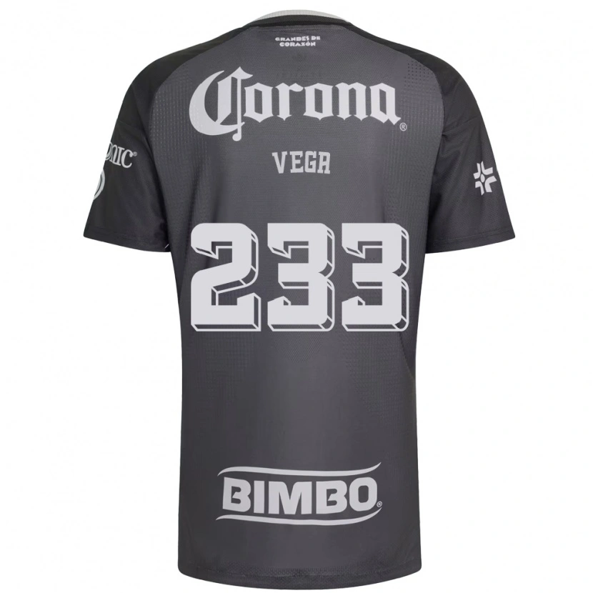 Danxen Kvinder Ángel Vega #233 Grå Hvid Sort Udebane Spillertrøjer 2026/27 Trøje T-Shirt