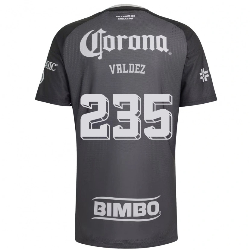 Danxen Kvinder Adonai Valdez #235 Grå Hvid Sort Udebane Spillertrøjer 2026/27 Trøje T-Shirt