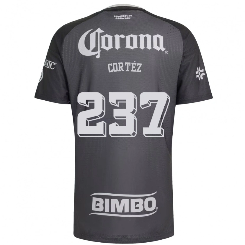 Danxen Kvinder Guillermo Cortéz #237 Grå Hvid Sort Udebane Spillertrøjer 2026/27 Trøje T-Shirt
