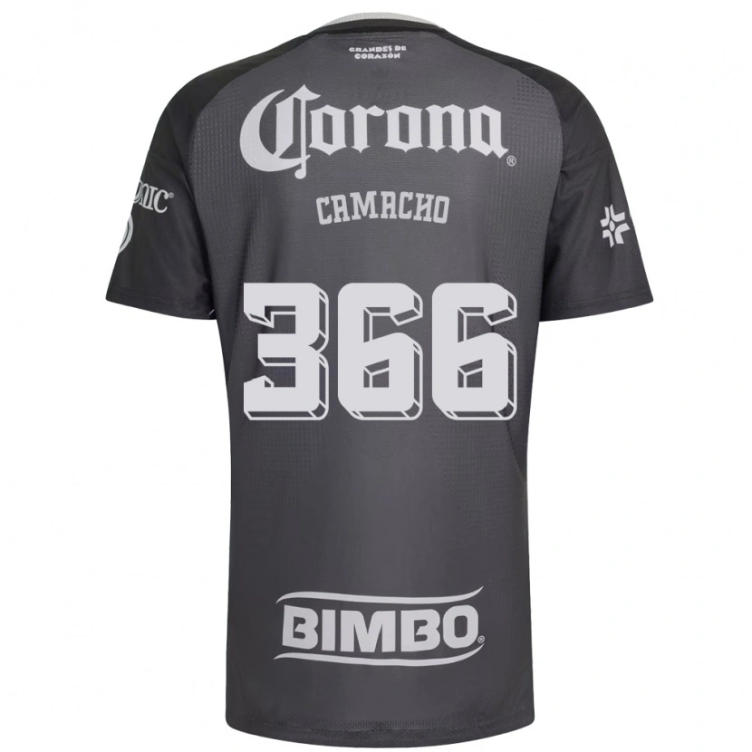 Danxen Kvinder Jorge Camacho #366 Grå Hvid Sort Udebane Spillertrøjer 2026/27 Trøje T-Shirt
