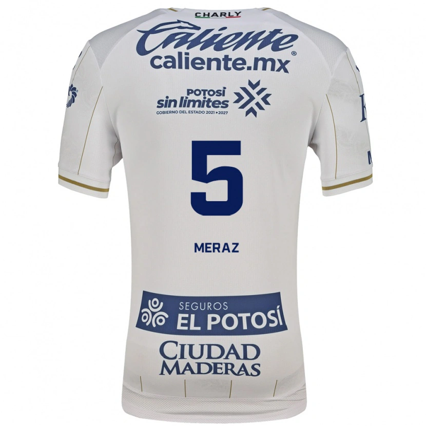 Danxen Kvinder Roberto Meraz #5 Hvid Blå Udebane Spillertrøjer 2026/27 Trøje T-Shirt