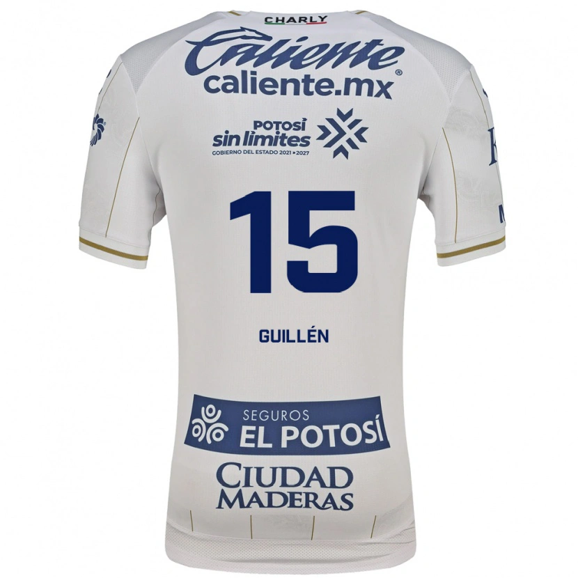 Danxen Kvinder Daniel Guillen #15 Hvid Blå Udebane Spillertrøjer 2026/27 Trøje T-Shirt