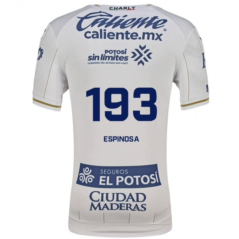 Danxen Kvinder Erick Espinosa #193 Hvid Blå Udebane Spillertrøjer 2026/27 Trøje T-Shirt