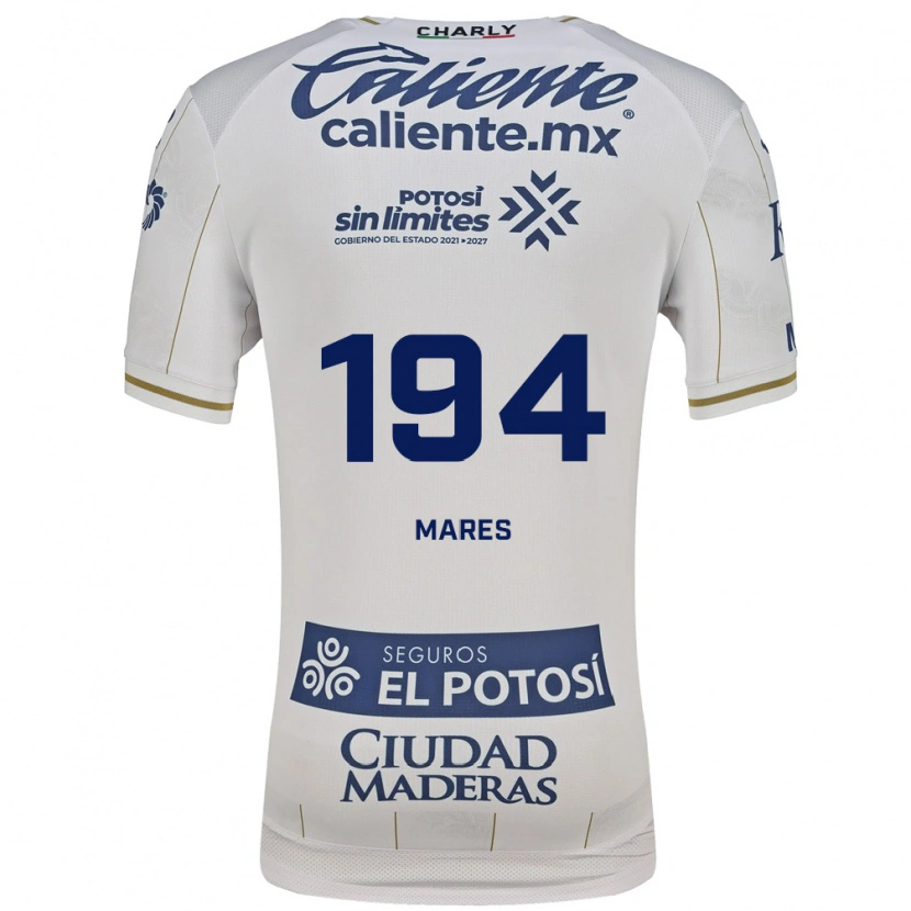 Danxen Kvinder Cristian Mares #194 Hvid Blå Udebane Spillertrøjer 2026/27 Trøje T-Shirt