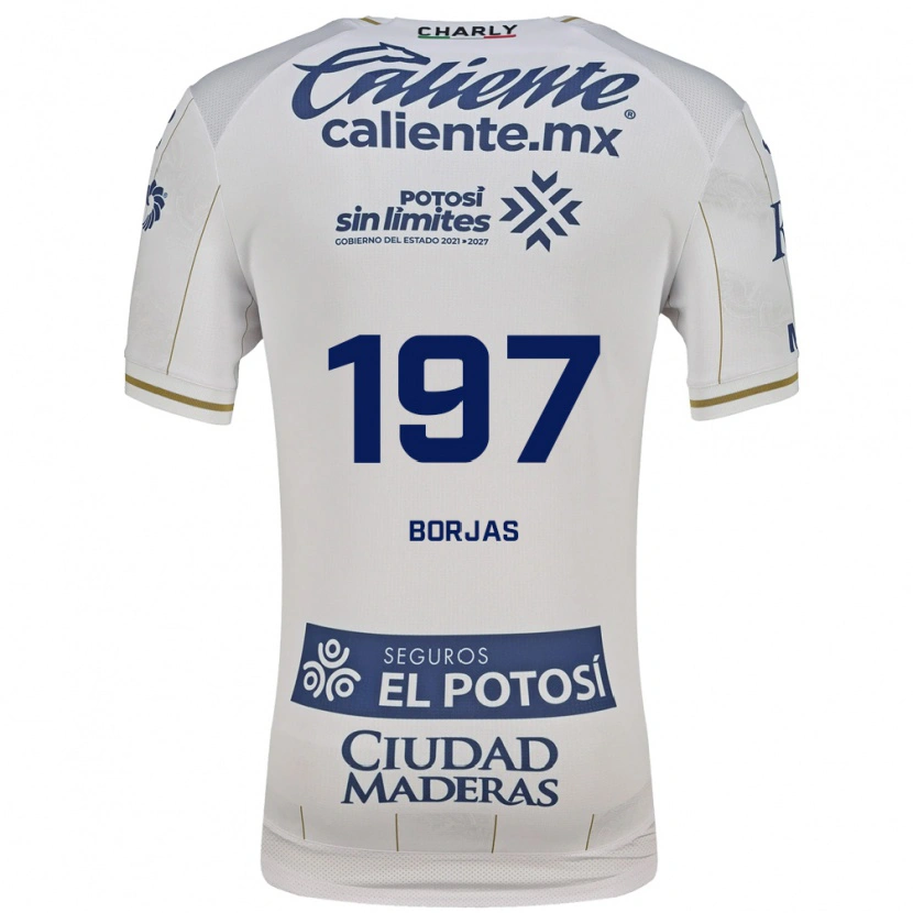 Danxen Kvinder Jesús Borjas #197 Hvid Blå Udebane Spillertrøjer 2026/27 Trøje T-Shirt
