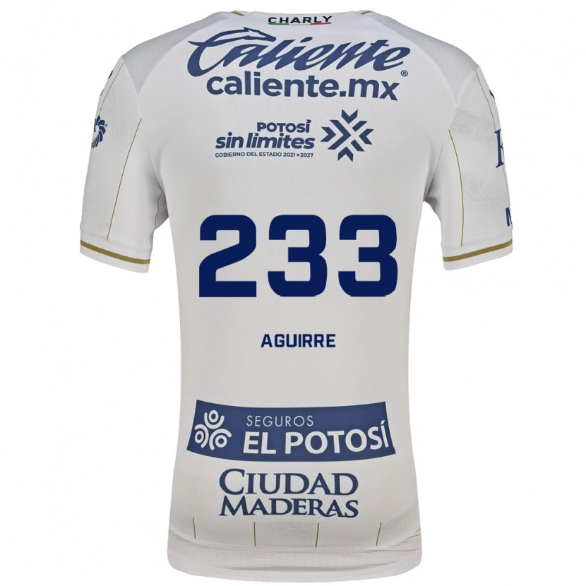 Danxen Kvinder Francisco Aguirre #233 Hvid Blå Udebane Spillertrøjer 2026/27 Trøje T-Shirt