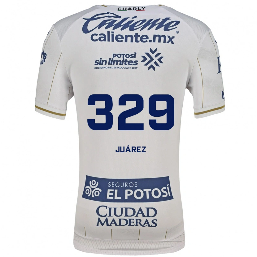 Danxen Kvinder Juan Juárez #329 Hvid Blå Udebane Spillertrøjer 2026/27 Trøje T-Shirt
