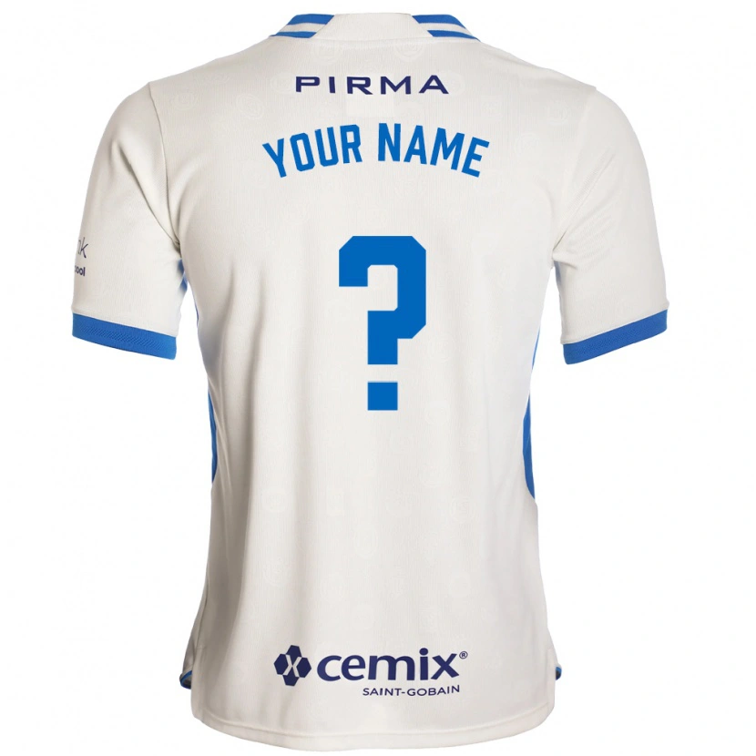Danxen Kvinder Dit Navn #0 Hvid Blå Rød Udebane Spillertrøjer 2026/27 Trøje T-Shirt