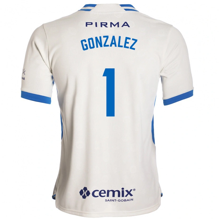 Danxen Kvinder Itzayana Gonzalez #1 Hvid Blå Rød Udebane Spillertrøjer 2026/27 Trøje T-Shirt