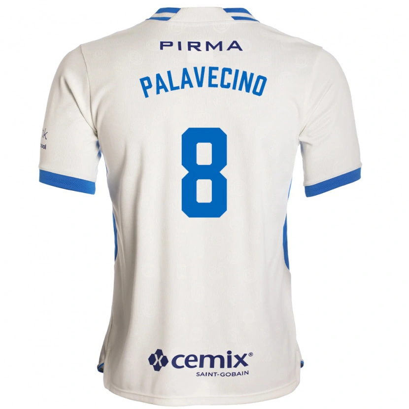 Danxen Kvinder Agustín Palavecino #8 Hvid Blå Rød Udebane Spillertrøjer 2026/27 Trøje T-Shirt