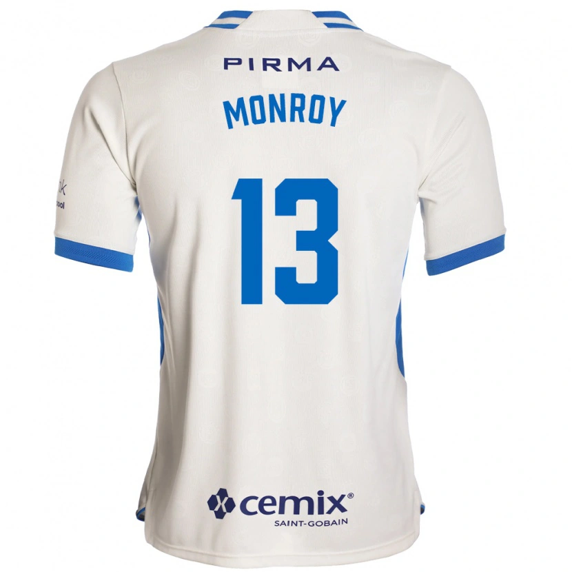 Danxen Kvinder Daniela Monroy #13 Hvid Blå Rød Udebane Spillertrøjer 2026/27 Trøje T-Shirt