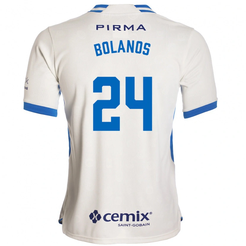 Danxen Kvinder Jatziry Bolanos #24 Hvid Blå Rød Udebane Spillertrøjer 2026/27 Trøje T-Shirt