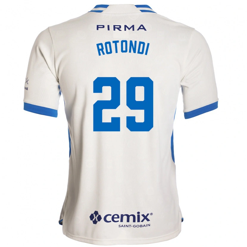 Danxen Kvinder Carlos Rotondi #29 Hvid Blå Rød Udebane Spillertrøjer 2026/27 Trøje T-Shirt