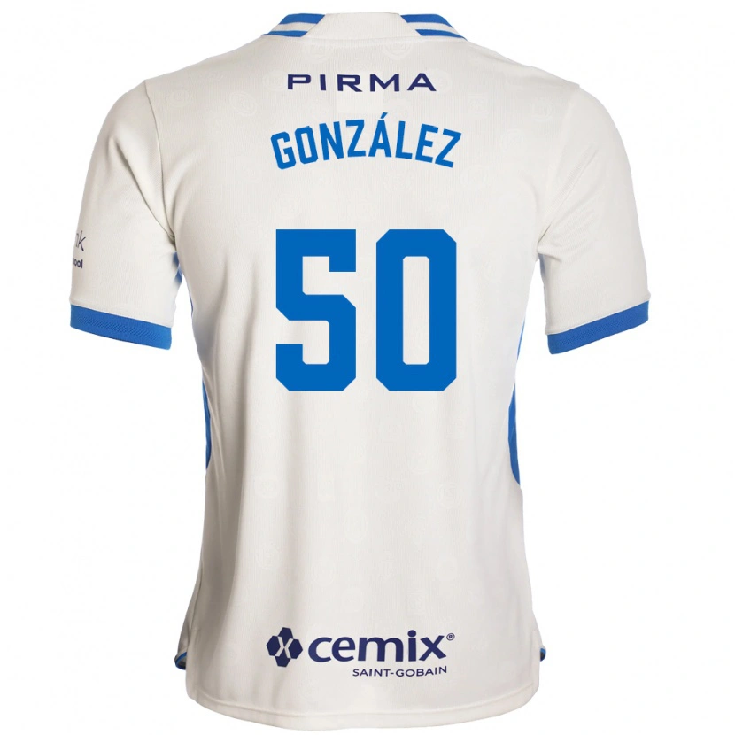 Danxen Kvinder Kenneth González #50 Hvid Blå Rød Udebane Spillertrøjer 2026/27 Trøje T-Shirt