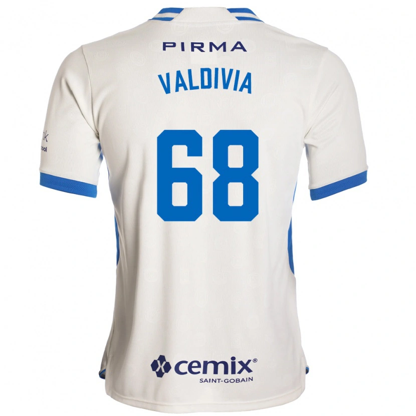 Danxen Kvinder Christian Valdivia #68 Hvid Blå Rød Udebane Spillertrøjer 2026/27 Trøje T-Shirt