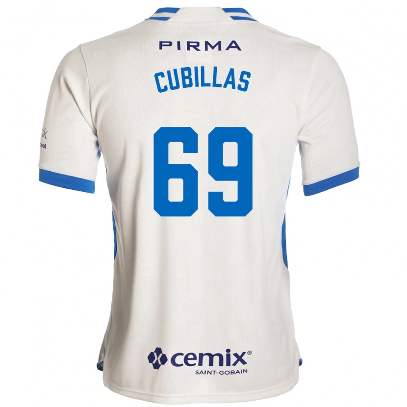 Danxen Kvinder Andre Cubillas #69 Hvid Blå Rød Udebane Spillertrøjer 2026/27 Trøje T-Shirt