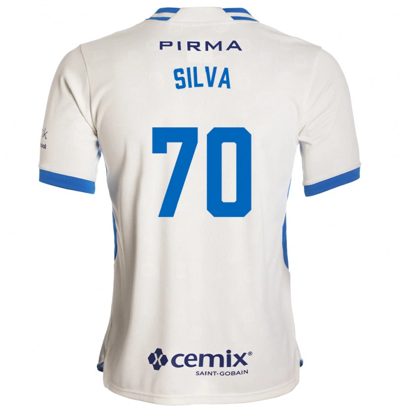 Danxen Kvinder Iván Silva #70 Hvid Blå Rød Udebane Spillertrøjer 2026/27 Trøje T-Shirt
