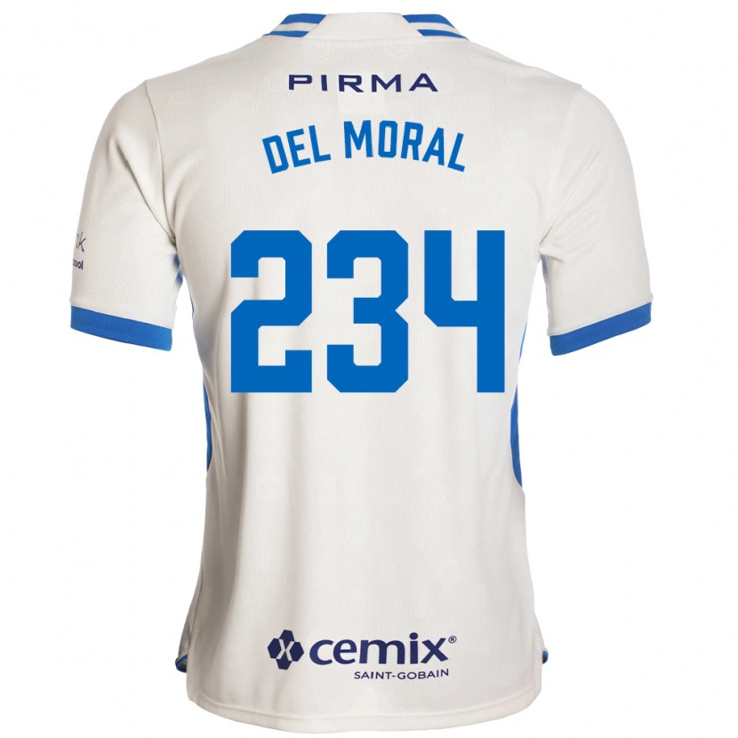 Danxen Kvinder Matías Del Moral #234 Hvid Blå Rød Udebane Spillertrøjer 2026/27 Trøje T-Shirt