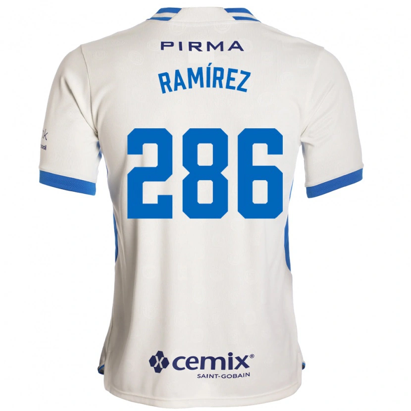 Danxen Kvinder Mauricio Ramírez #286 Hvid Blå Rød Udebane Spillertrøjer 2026/27 Trøje T-Shirt