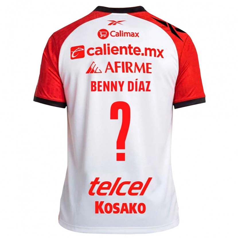 Danxen Kvinder Benny Diaz #0 Hvid Sort Rød Udebane Spillertrøjer 2026/27 Trøje T-Shirt