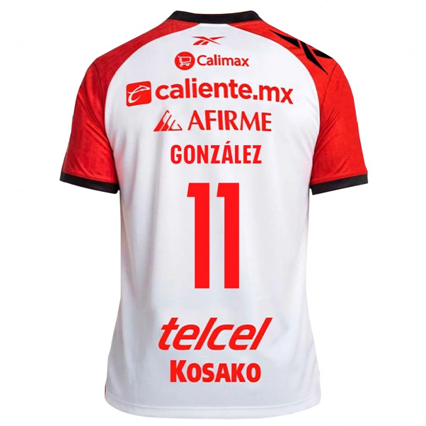Danxen Kvinder Francisco González #11 Hvid Sort Rød Udebane Spillertrøjer 2026/27 Trøje T-Shirt