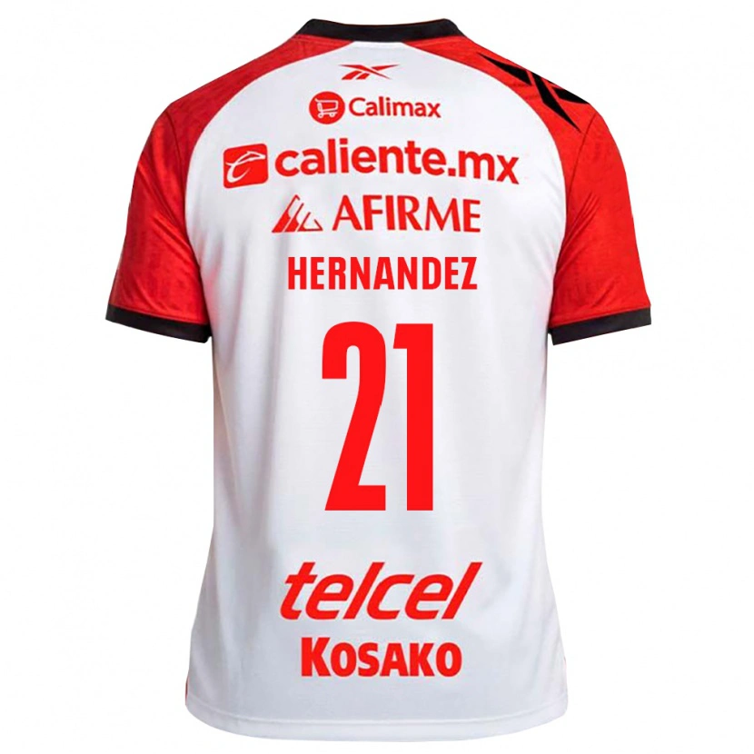 Danxen Kvinder Inglis Hernandez #21 Hvid Sort Rød Udebane Spillertrøjer 2026/27 Trøje T-Shirt