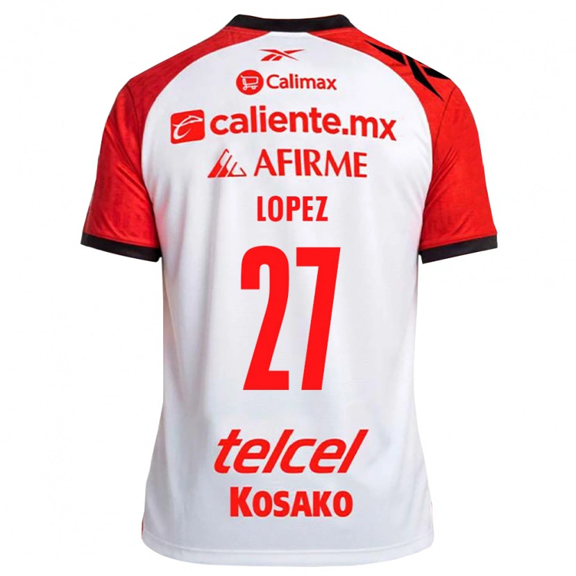 Danxen Kvinder Victoria Lopez #27 Hvid Sort Rød Udebane Spillertrøjer 2026/27 Trøje T-Shirt