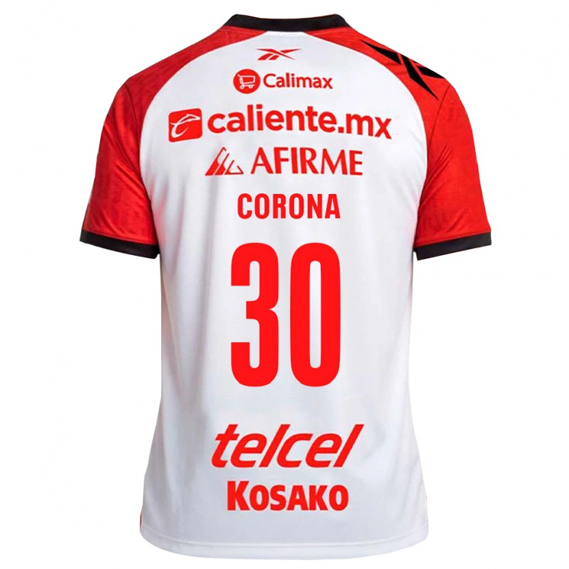 Danxen Kvinder Jesús Corona #30 Hvid Sort Rød Udebane Spillertrøjer 2026/27 Trøje T-Shirt