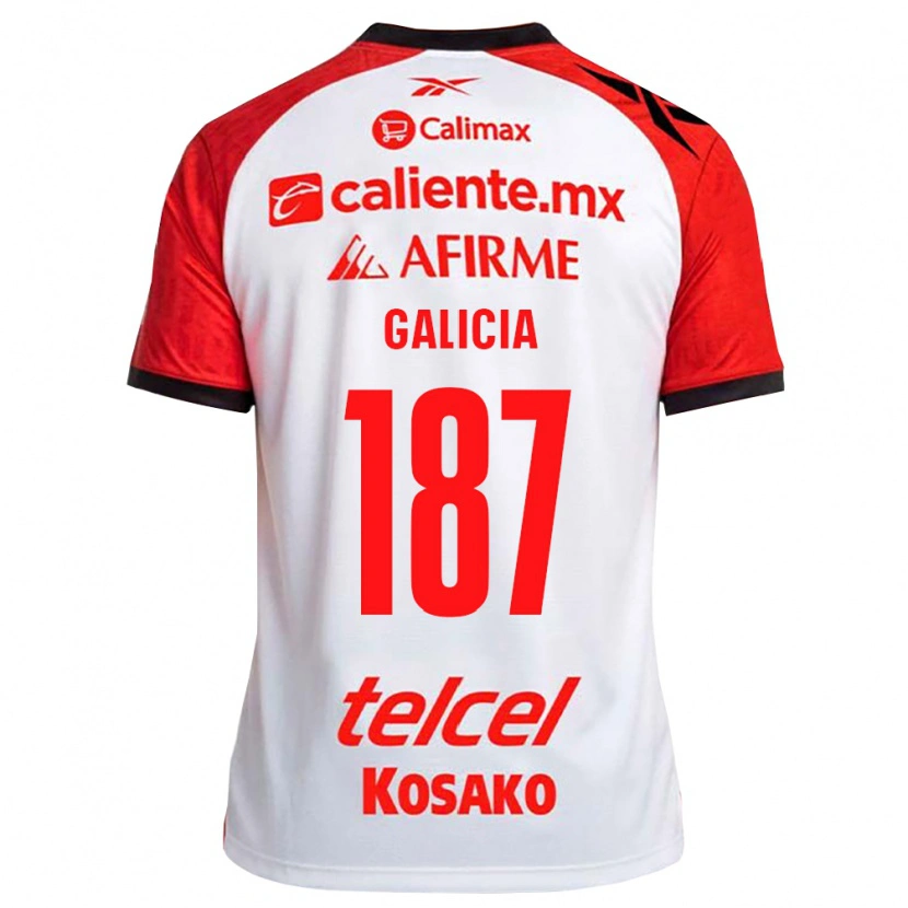Danxen Kvinder Carlos Galicia #187 Hvid Sort Rød Udebane Spillertrøjer 2026/27 Trøje T-Shirt