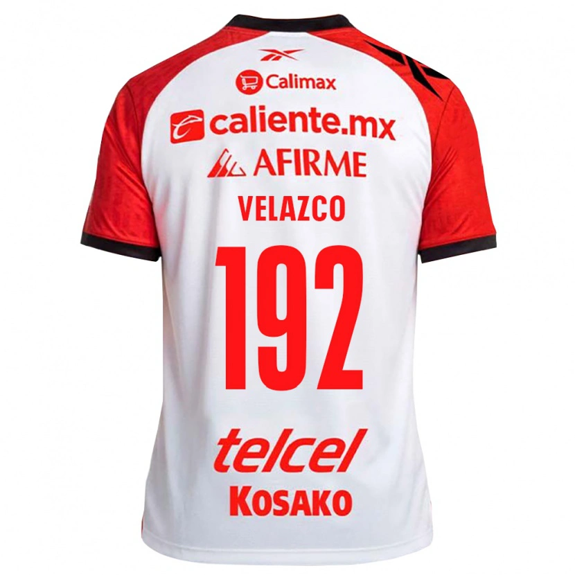 Danxen Kvinder Emiliano Velazco #192 Hvid Sort Rød Udebane Spillertrøjer 2026/27 Trøje T-Shirt
