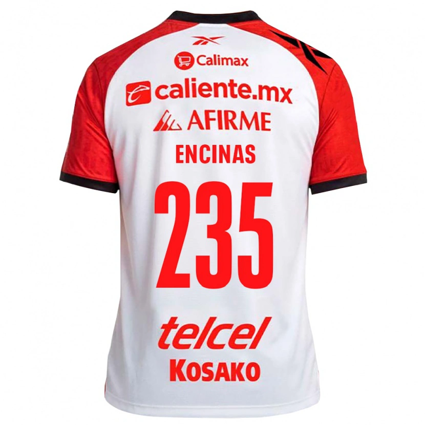 Danxen Kvinder José Encinas #235 Hvid Sort Rød Udebane Spillertrøjer 2026/27 Trøje T-Shirt
