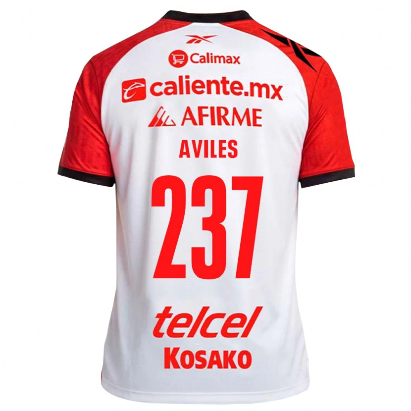 Danxen Kvinder Emiliano Áviles #237 Hvid Sort Rød Udebane Spillertrøjer 2026/27 Trøje T-Shirt