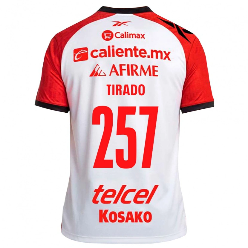 Danxen Kvinder Daniel Tirado #257 Hvid Sort Rød Udebane Spillertrøjer 2026/27 Trøje T-Shirt