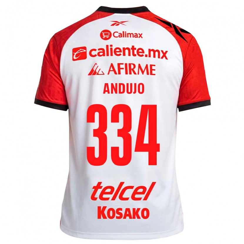 Danxen Kvinder Favio Andujo #334 Hvid Sort Rød Udebane Spillertrøjer 2026/27 Trøje T-Shirt
