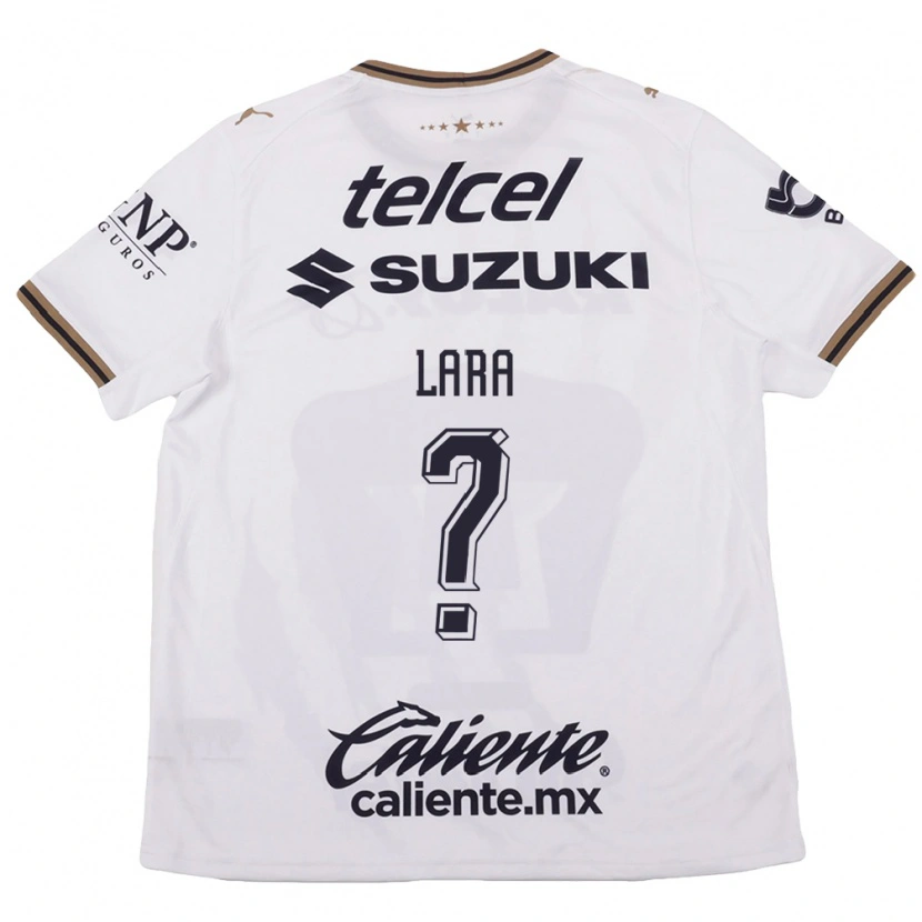Danxen Kvinder Erick Lara #0 Hvid Sort Brun Udebane Spillertrøjer 2026/27 Trøje T-Shirt