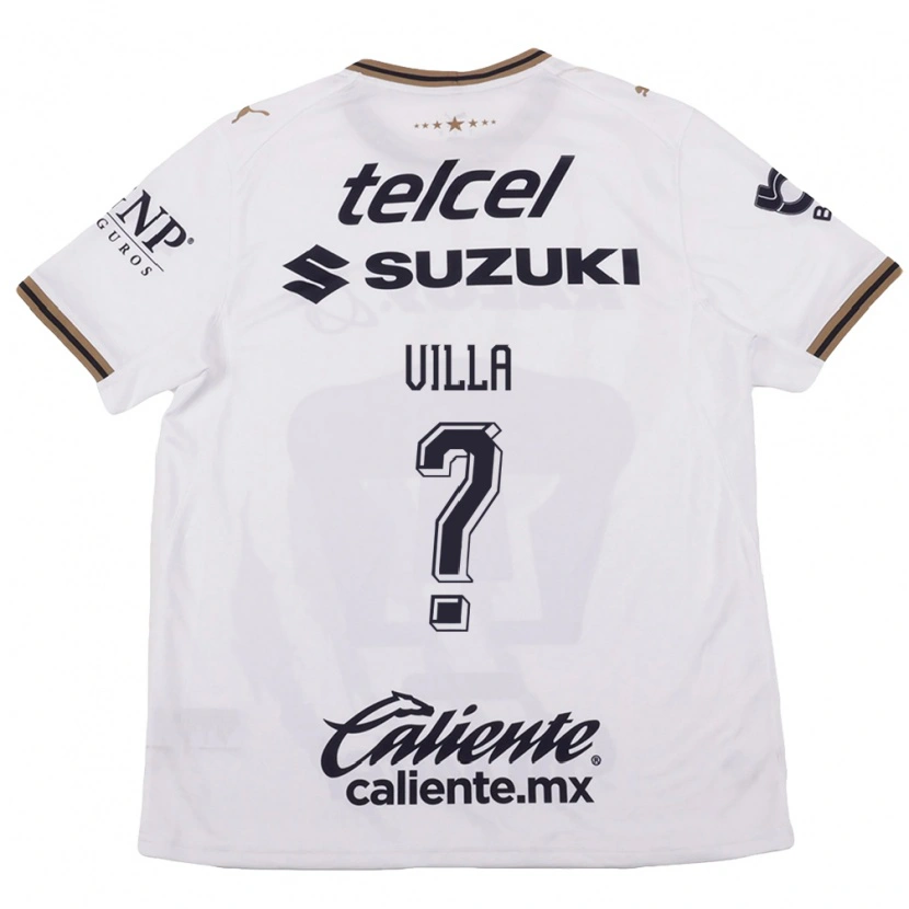 Danxen Kvinder Santiago Villa #0 Hvid Sort Brun Udebane Spillertrøjer 2026/27 Trøje T-Shirt