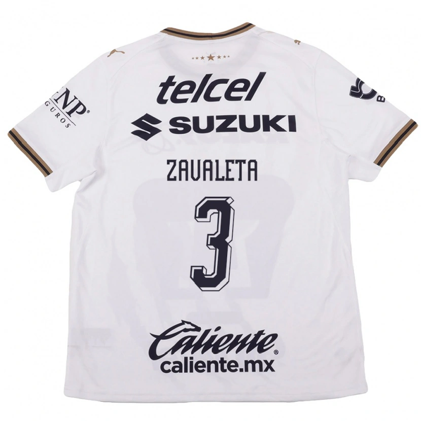 Danxen Kvinder Rebeca Zavaleta #3 Hvid Sort Brun Udebane Spillertrøjer 2026/27 Trøje T-Shirt